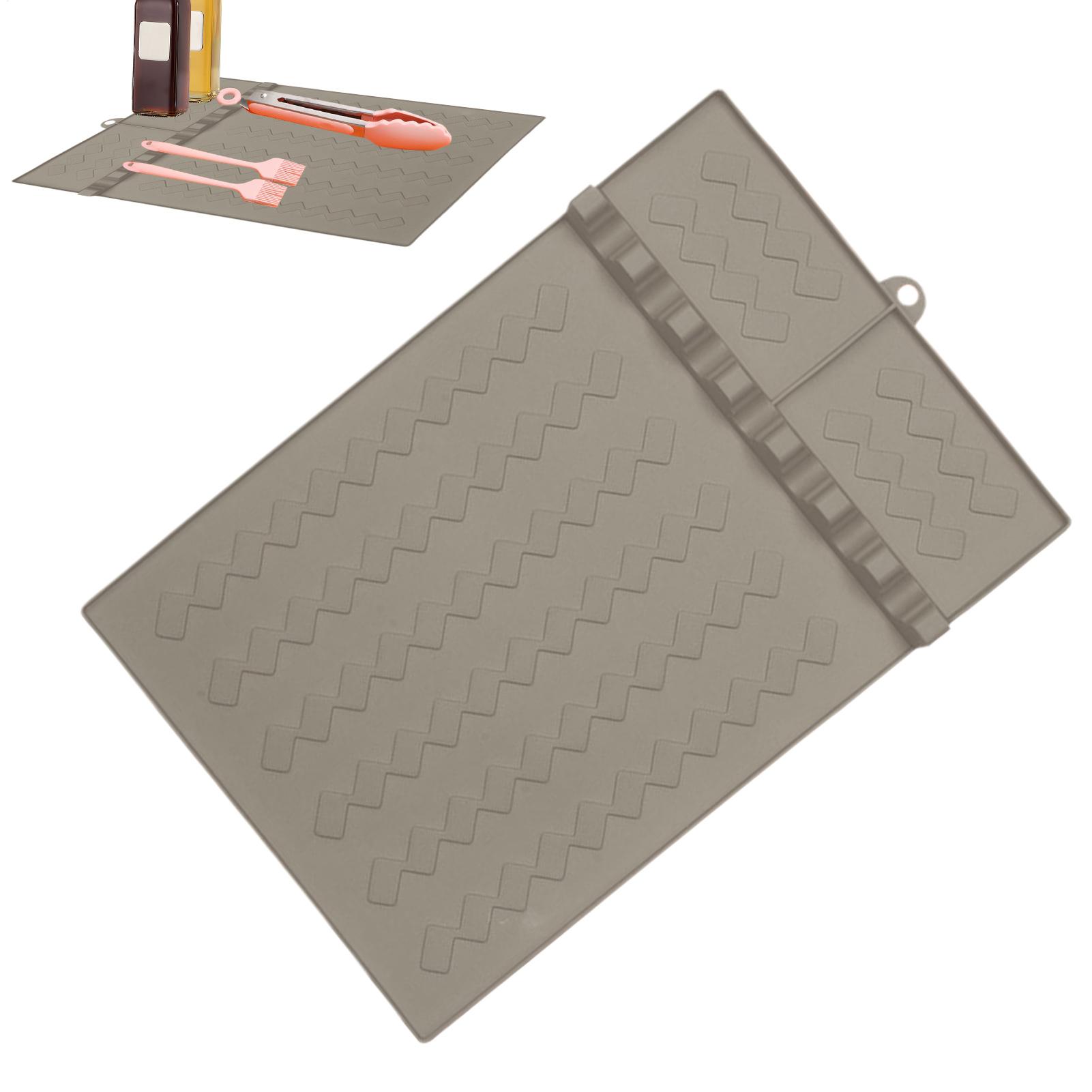 Home Cooking Kitchen - Silicone BBQ Grill Mats Side Shelf