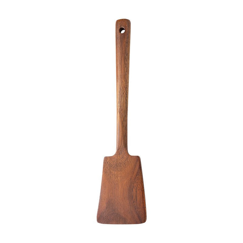 Home Cooking Utensils - 1PC-Wooden spatula for non-stick pan; special