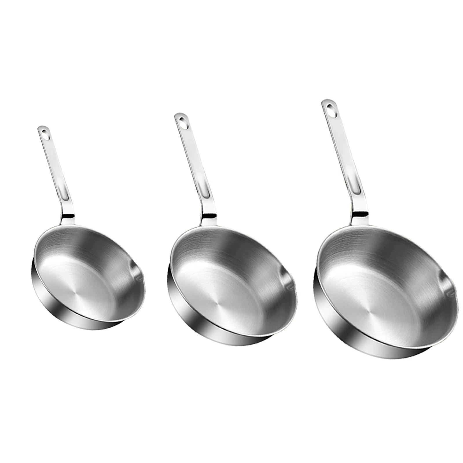 Home Cooking Egg Sandwich - Stainless Steel Frying Pan with Long