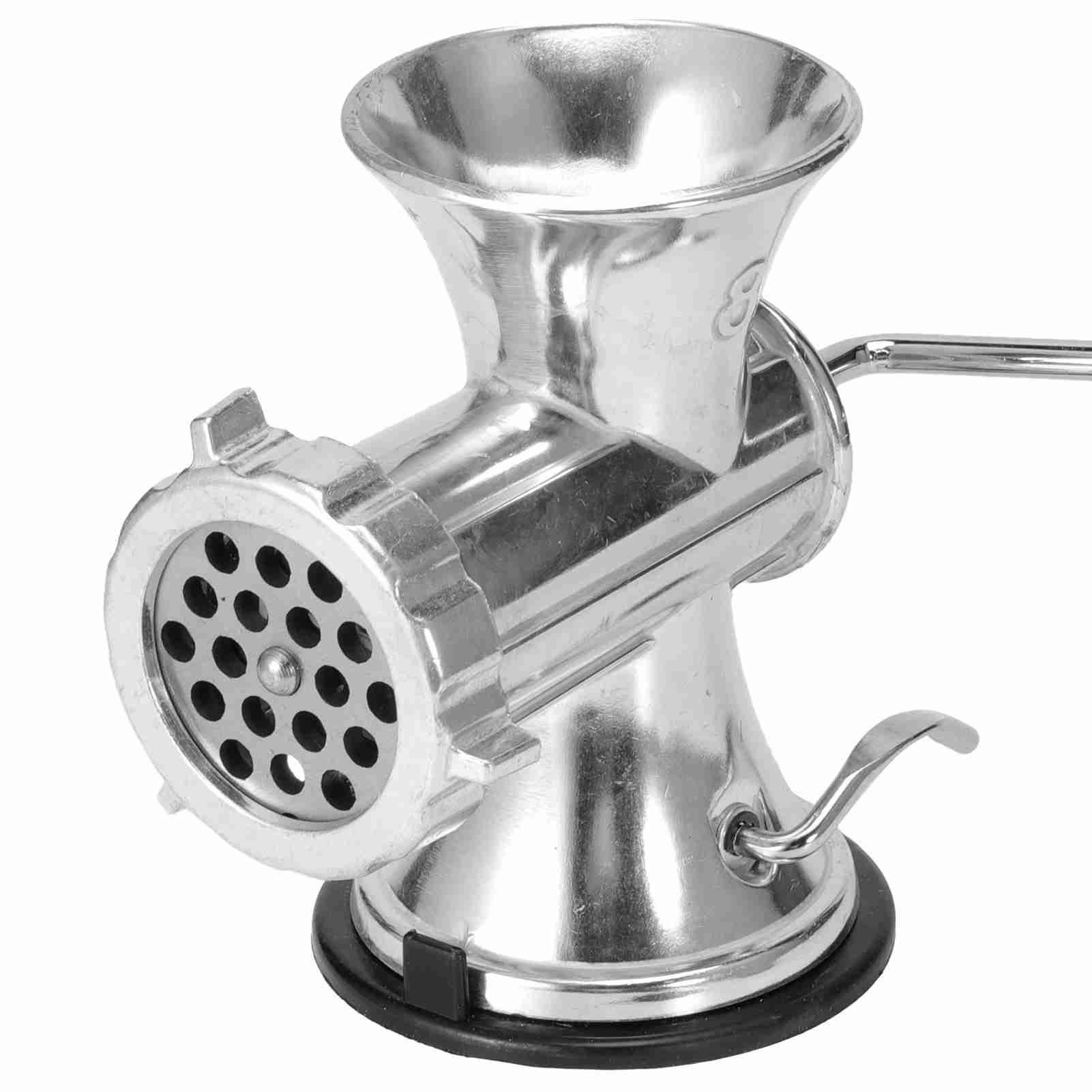 Home Cooking Utensils - Manual Meat Grinder Silver Aluminum Alloy