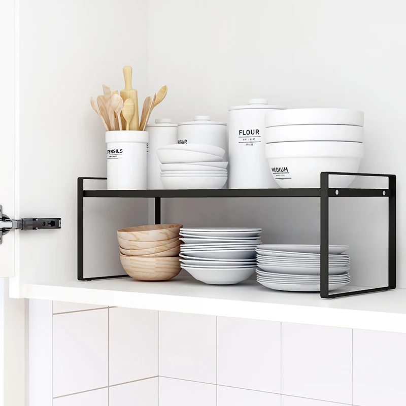 Home Cooking Utensils - Steel Kitchen Dishes Bowl Storage Rack