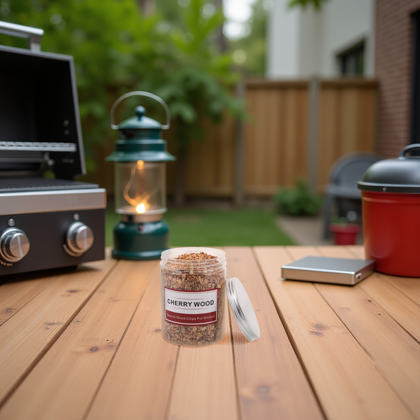 Smoker Box Wood Chip - 1 Box Cherry Smoking Chips Natural