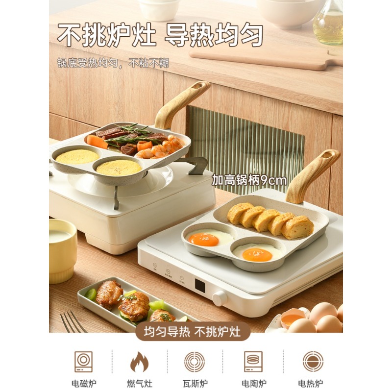 3-in-1 Breakfast Skillet, Non- - đánh giá và giá Home Cooking Steak