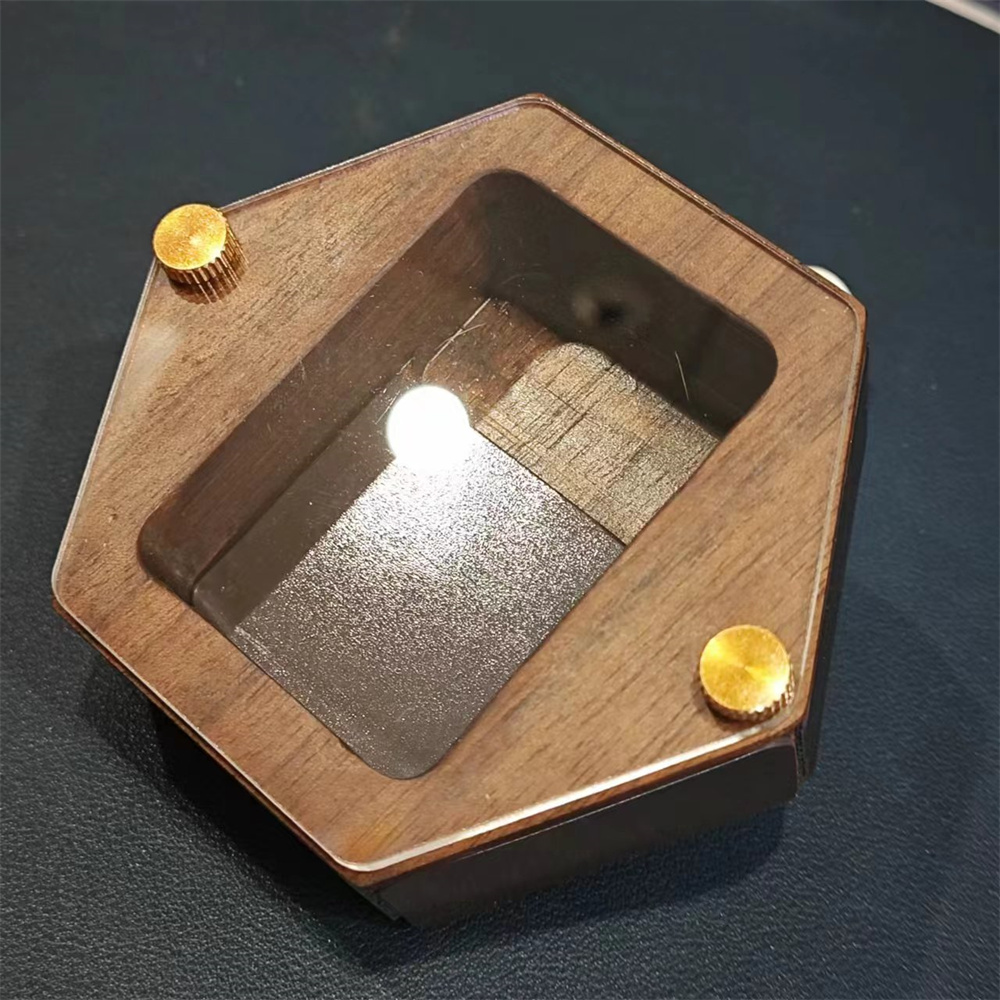 Personality Wooden hexagon Lig - đánh giá và giá Smoker Box Wood Chip