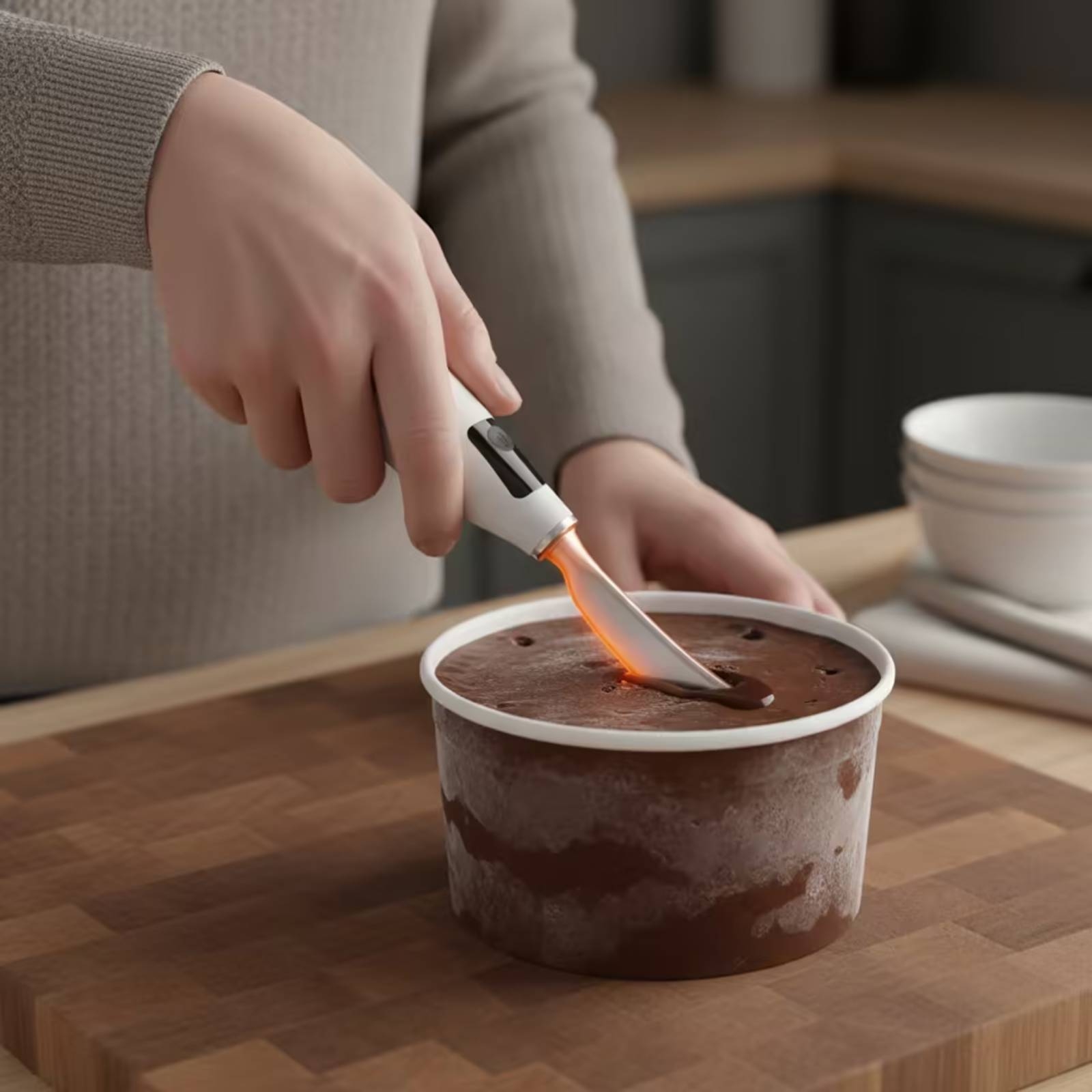 Rechargeable Electric Ice Crea - đánh giá và giá Home Cooking Utensils