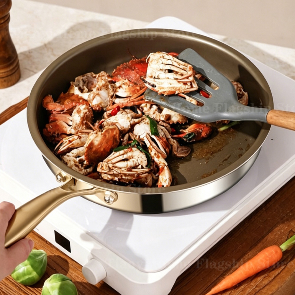 Titanium Stainless Steel Fryin - đánh giá và giá Home Cooking Steak