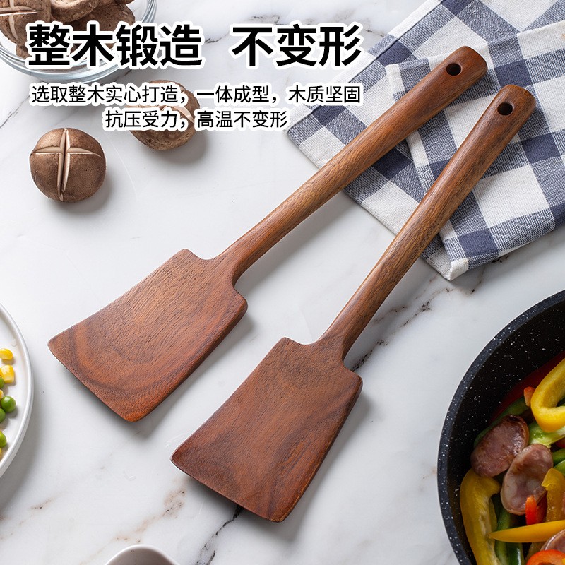 1PC-Wooden spatula for non-sti - đánh giá và giá Home Cooking Utensils