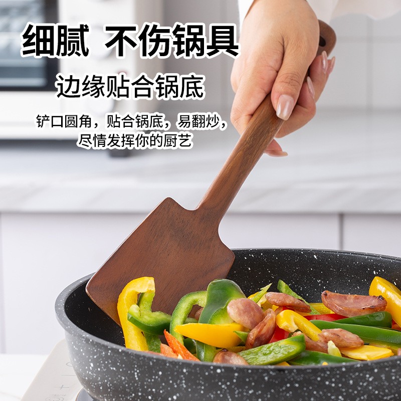 1PC-Wooden spatula for non-sti - đánh giá và giá Home Cooking Utensils
