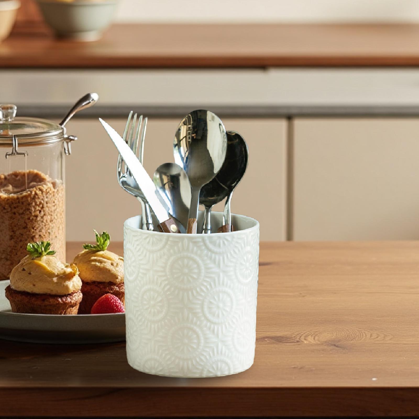 Ceramic Utensil Holder Desk Or - đánh giá và giá Home Cooking Utensils