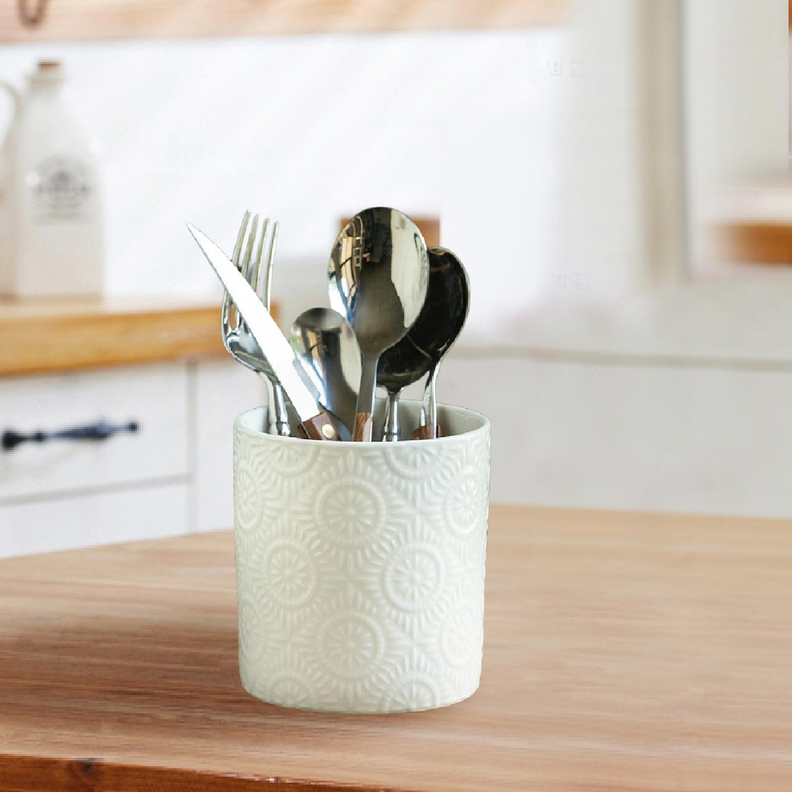 Ceramic Utensil Holder Desk Or - đánh giá và giá Home Cooking Utensils