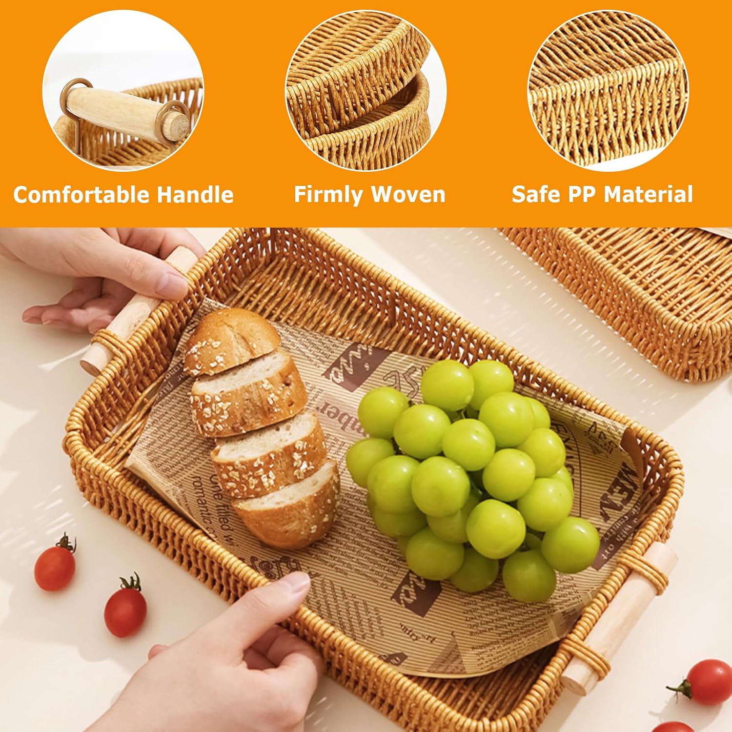 Wicker Tray Rectangular Rattan - đánh giá và giá Home Cooking Recipes