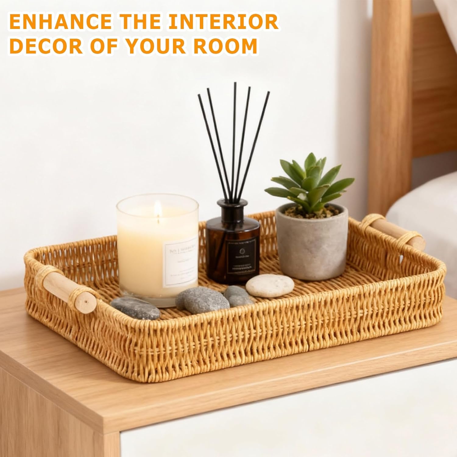 Wicker Tray Rectangular Rattan - đánh giá và giá Home Cooking Recipes