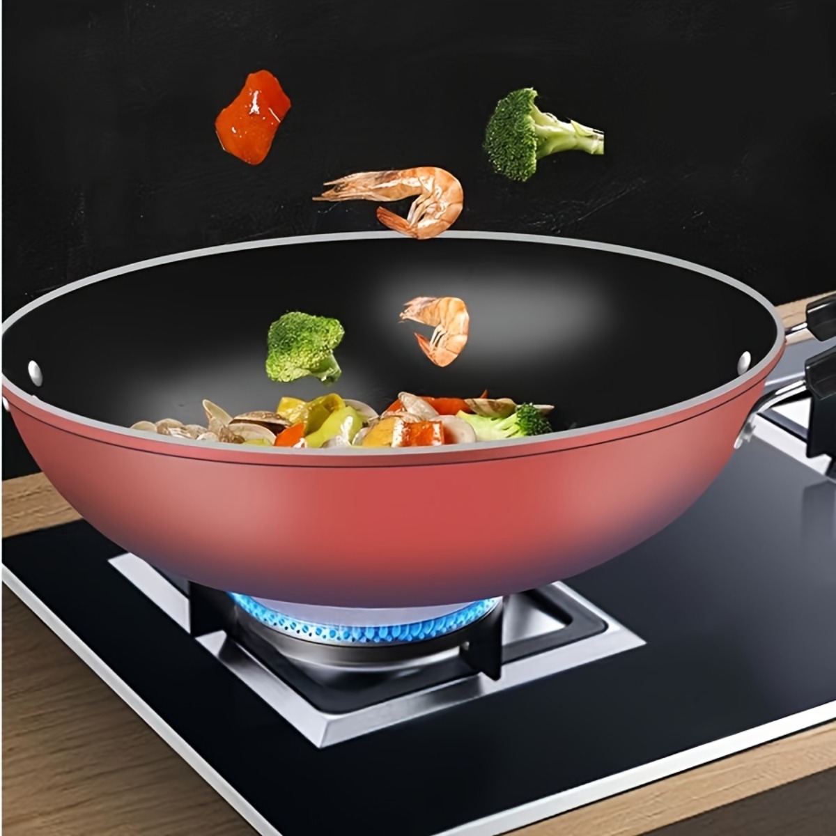Nonstick Stir Fry Pan Flat Bot - đánh giá và giá Home Cooking Steak