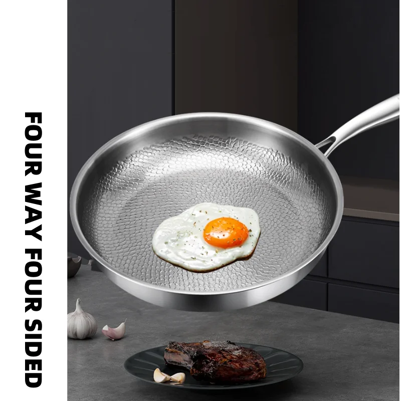 Pure Titanium Frying Pan Non-S - đánh giá và giá Home Cooking Steak